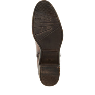 Round Toe  Zipper Ankle Boot | Cognac