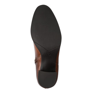 Faux Leather Knee High Boot | Cognac