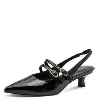 Pointed Kitten Heel | Black