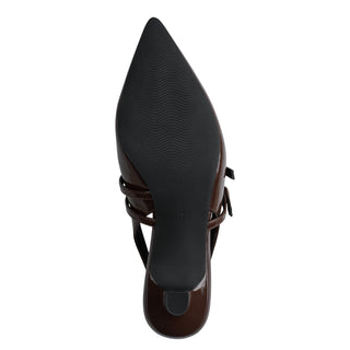 Pointed Toe Sling Back Kitten Heel | Cinnamon Patent