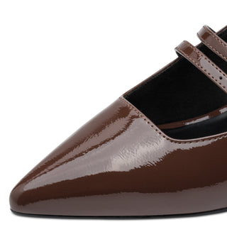 Pointed Toe Sling Back Kitten Heel | Cinnamon Patent