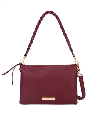 Sapphire Shoulder & Crossbody Bag | Burgundy