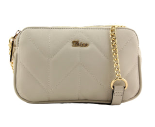 Bamboo Double Zip Top Box Bag | Natural