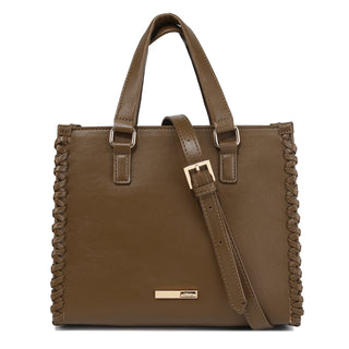 Vail Whipstitch Handle Bag | Green