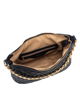 Innsbruck Quilted Hobo Bag | Black