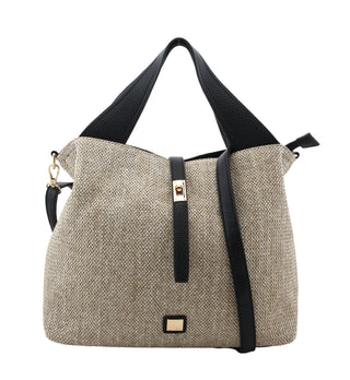 Jupiter Double Handle Bag | Black Natural