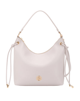 Neptune Curved Top Hobo Bag | Off White