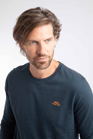 Fins Branded Long Sleeve T-Shirt | Navy