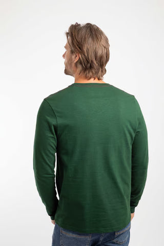 Fins Branded Long Sleeve T-Shirt | Pine