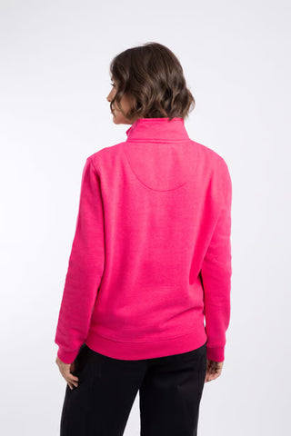 Avery 1/4 Zip Sweatshirt  | Foxglove