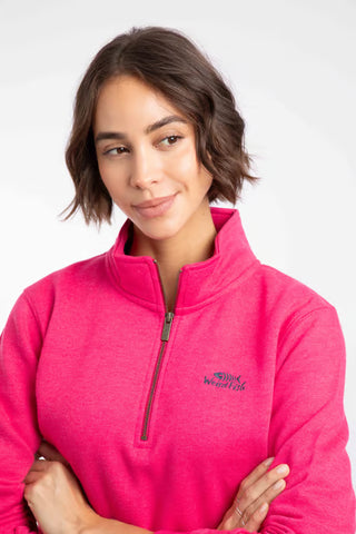 Avery 1/4 Zip Sweatshirt  | Foxglove