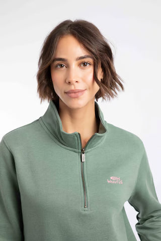 Avery 1/4 Zip Sweatshirt  | Military Green