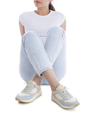 Multi Coloured Trainer | Light Blue