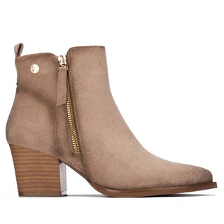 Microfibre Ankle Boot | Taupe