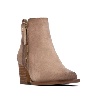 Microfibre Ankle Boot | Taupe
