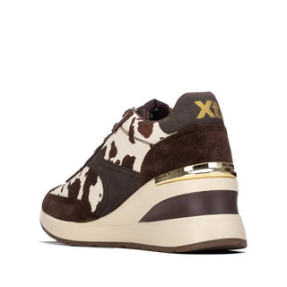 Bella Trainer | Cow Print Brown