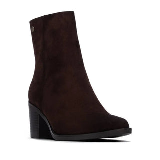 Microfibre Ankle Boot | Maroon