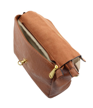 Lea Medium Top Handle Bag  | Tan