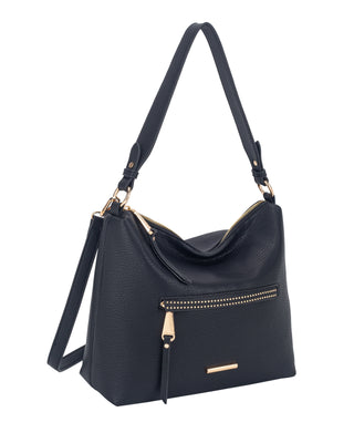 Isabelle Large Hobo Bag | Black