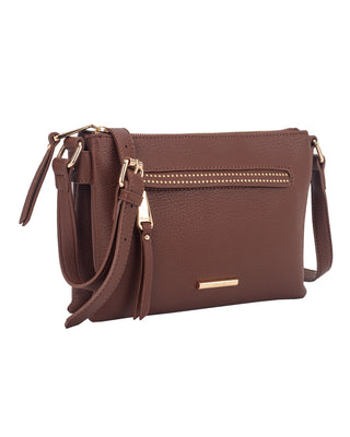 Isabelle Small Crossbody Bag | Dark Tan