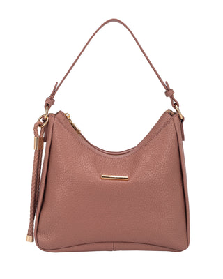 Orchid Curved Top Hobo Bag | Pink