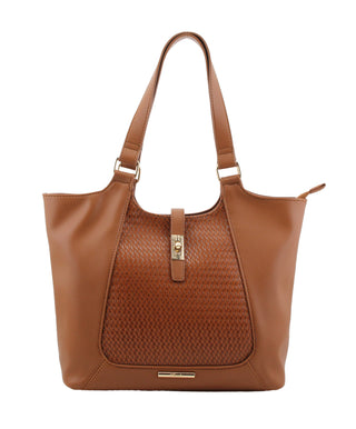 Dahlia Large Tote Bag | Tan