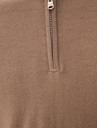 Redwood Half Zip Jumper Taupe