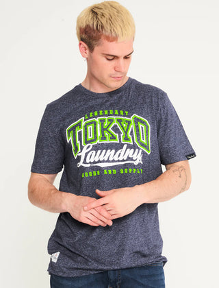 Prema Tee | Navy Grindle