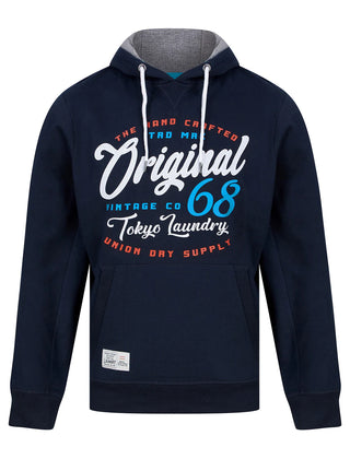 Triv Motif Hoodie Sky Captain Navy