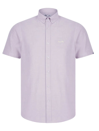 Tiberius Short Sleeve Oxford Shirt | Lilac