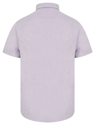 Tiberius Short Sleeve Oxford Shirt | Lilac