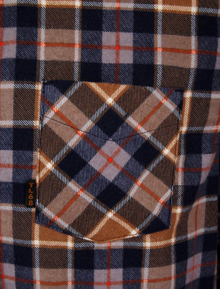 Oscarville Checked Cotton Shirt Sparrowhawk