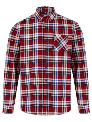 Apak Checked Cotton Flannel Shirt Red