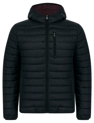 Vizzini Quilted Jacket Black Burgundy