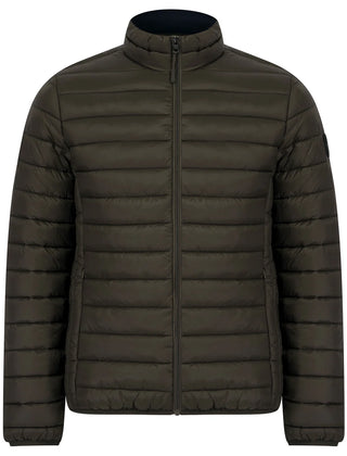 Inigo Funnel Quilted Jacket Khaki