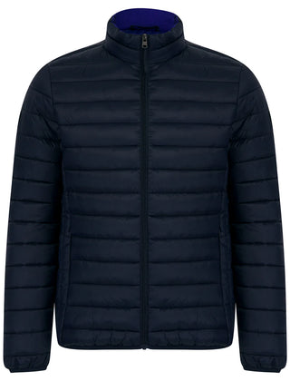 Inigo Funnel Quilted Jacket Navy