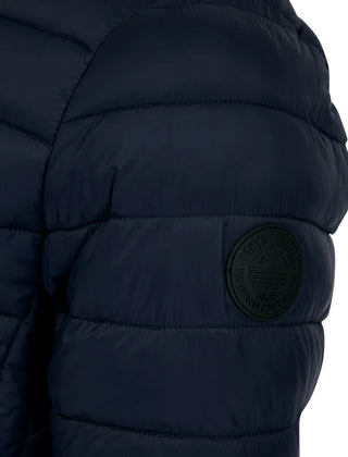 Inigo Funnel Quilted Jacket Navy