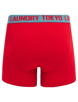 Budworth 2 Pack Boxers Red Grey