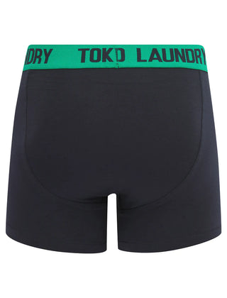 Budworth 2 Pack Boxers Navy Green