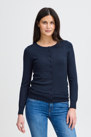 Basic Cardigan | Dark Peacoat