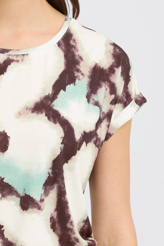 Seen Tee | Marble Creme Menthe