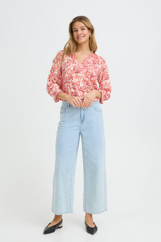 Merle Blouse | Floral Hibiscus