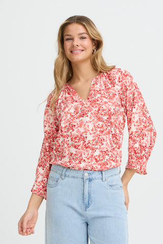 Merle Blouse | Floral Hibiscus