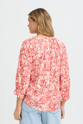 Merle Blouse | Floral Hibiscus