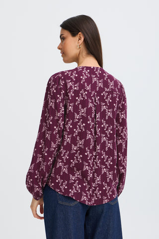 Merle Blouse | Flower Drop Port Royale