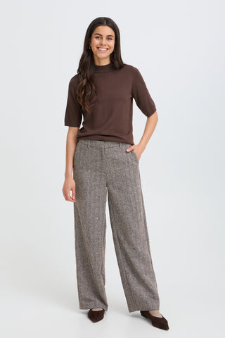 Vea Pants | Hot Fudge Herringbone