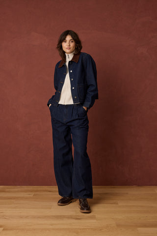 Leslie Jacket | Dark Blue Denim