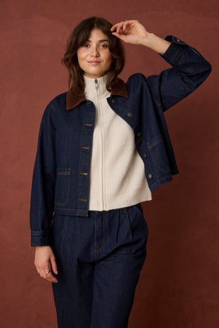 Leslie Jacket | Dark Blue Denim