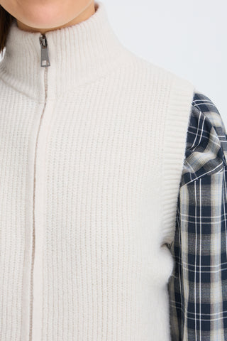 Vinea Waistcoat | Whisper White