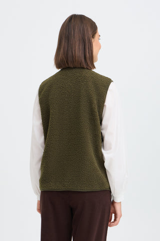 Tenya Waistcoat | Grape Leaf